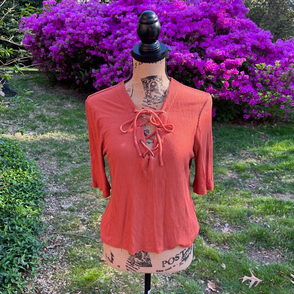 Top shop rusty orange size 12 top